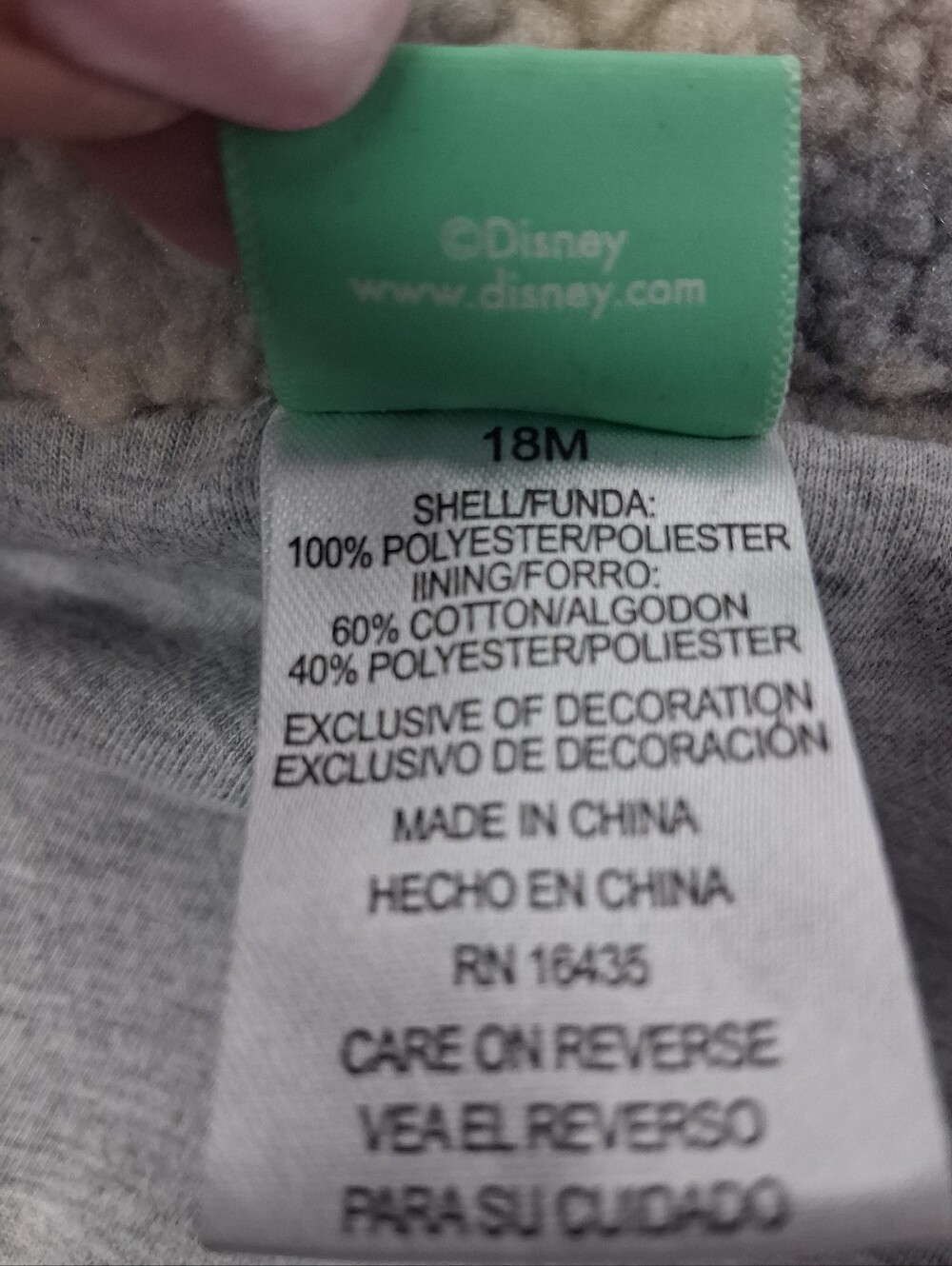 Disney Grey Plaid Sherpa Vest & Mickey Jogger 3pc Set - Picture 8 of 14
